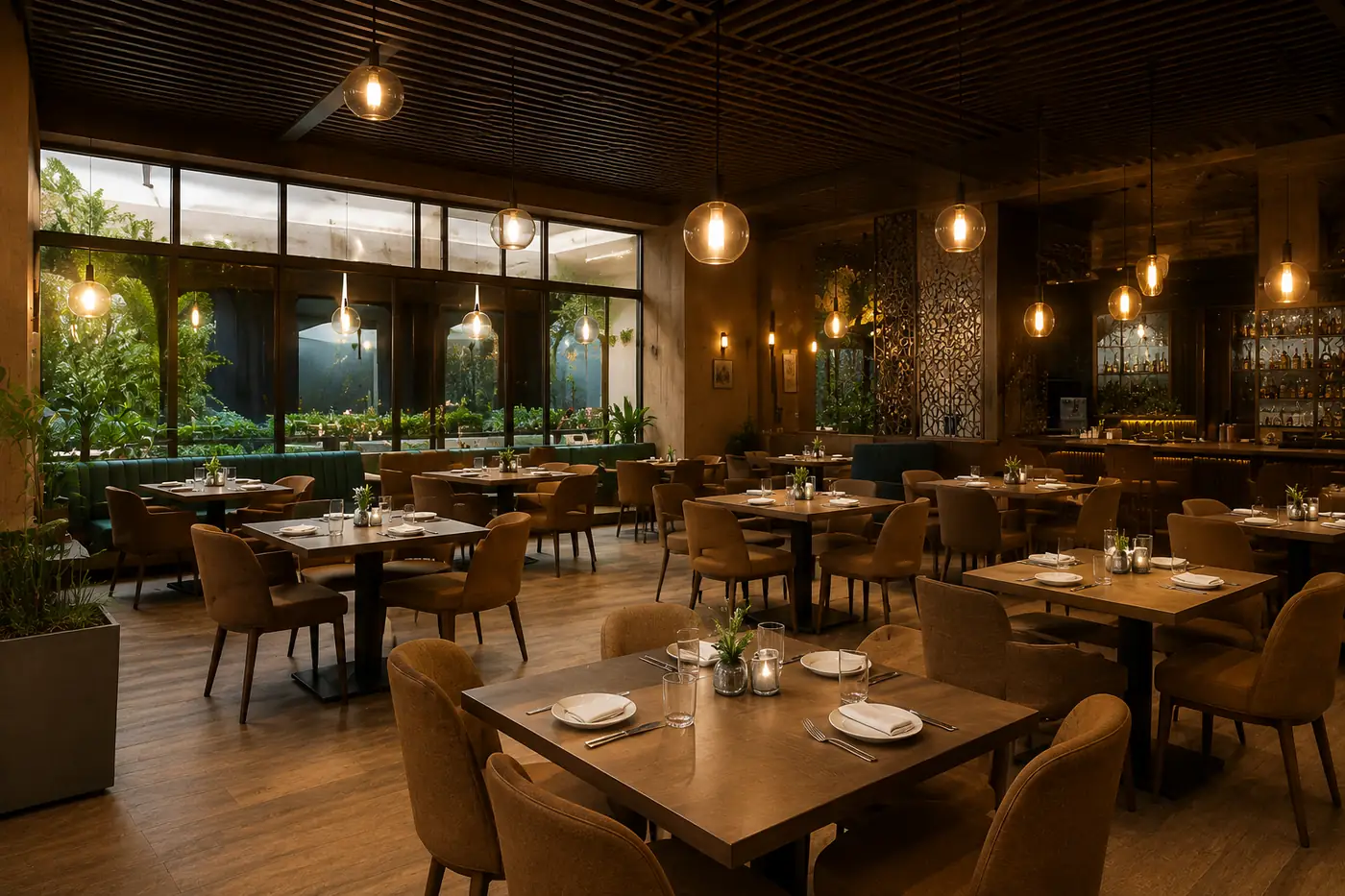 Restaurant CCTV and audio system project in Dubai UAE
