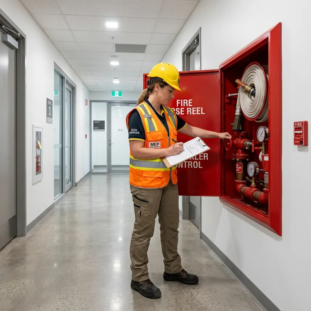 Fire fighting maintenance support for commercial building in UAE