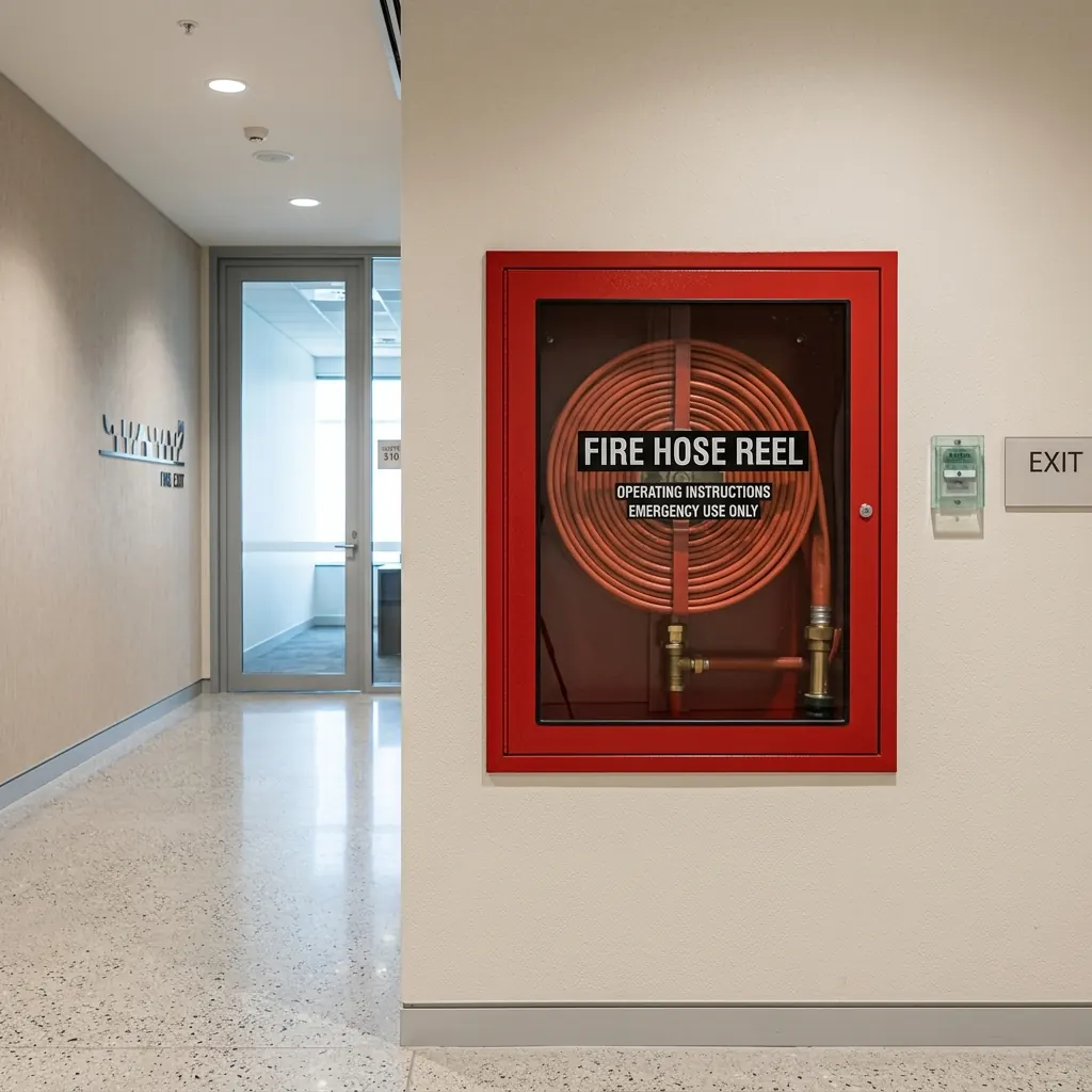 Fire hose reel support for building project in UAE