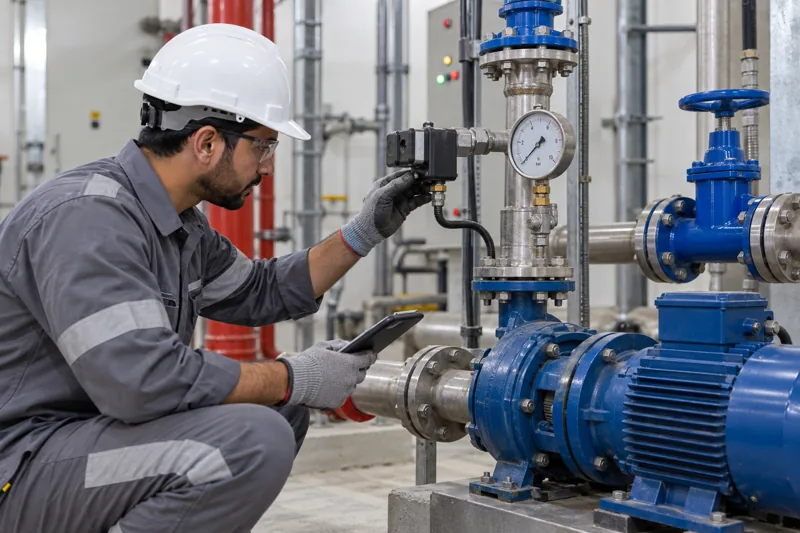 Inspection of a water-pump pressure switch