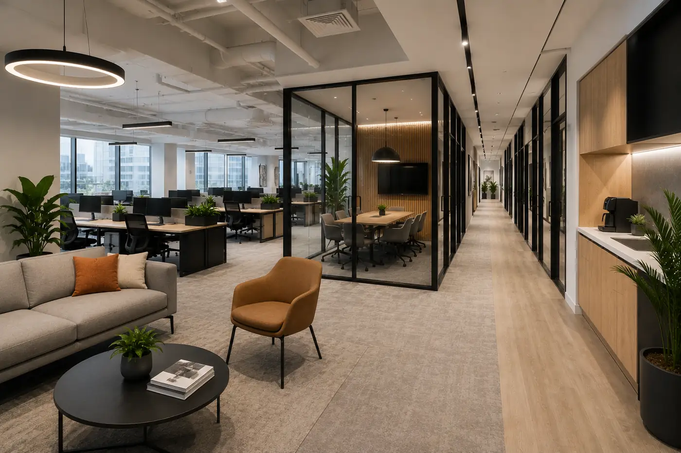 Premium corporate office fit-out project in DMCC Dubai