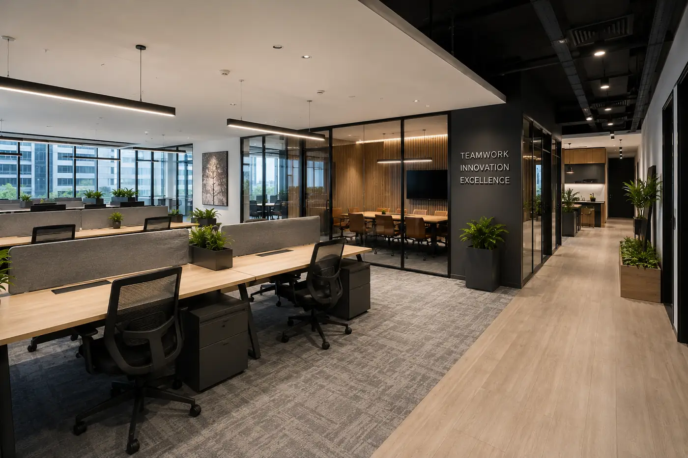 Corporate office fit-out MEP project in DMCC Dubai