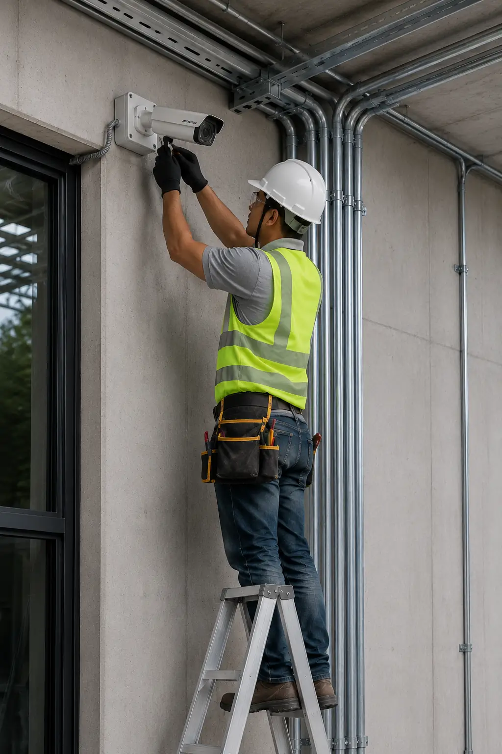 Hikvision CCTV cameras and ELV security system installation for Dubai projects