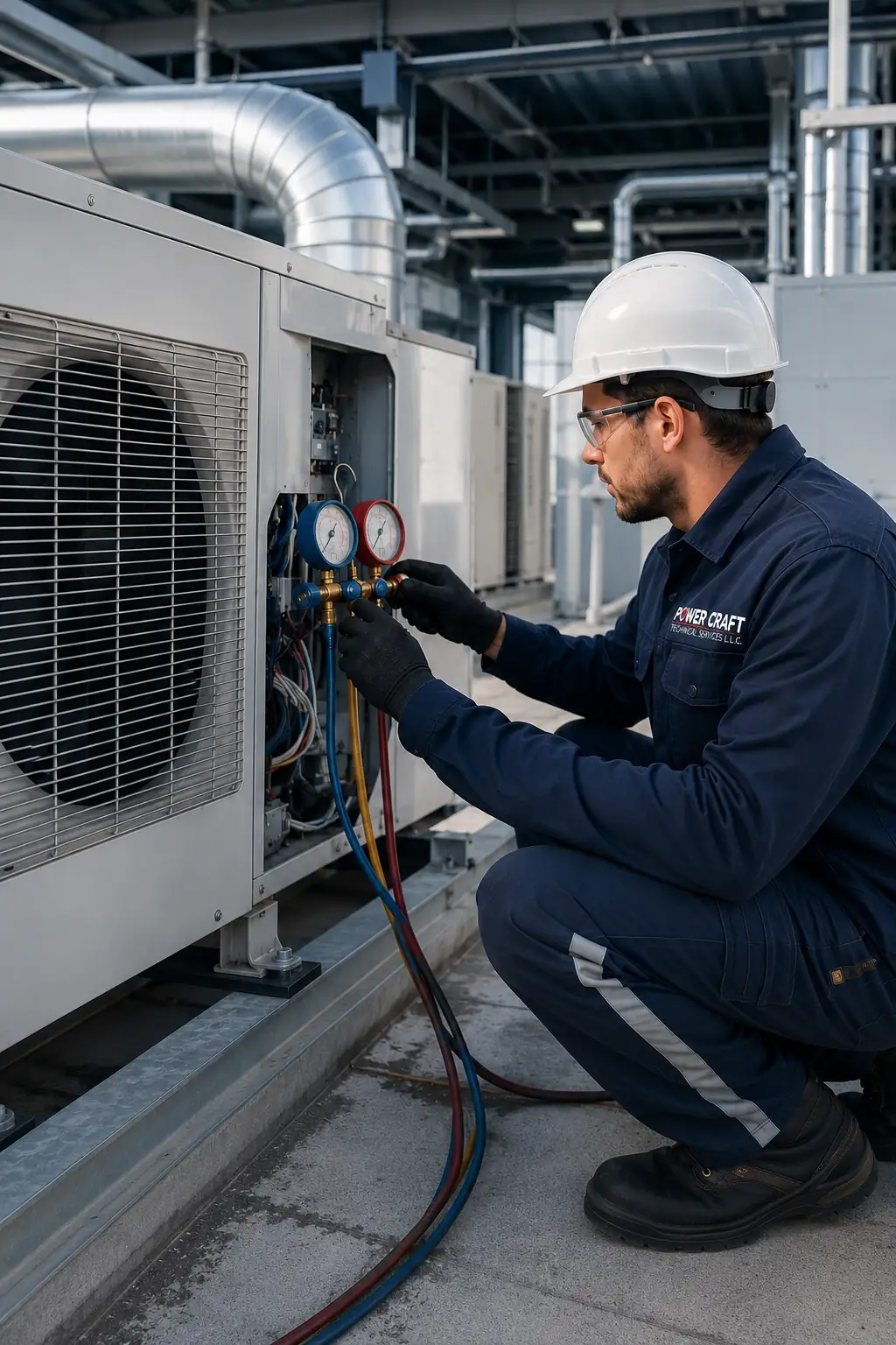 HVAC ducting and air conditioning system installation for offices and villas in Dubai