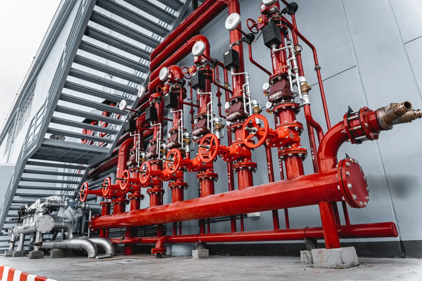 Plumbing pipes and sanitary fittings installation for UAE building projects