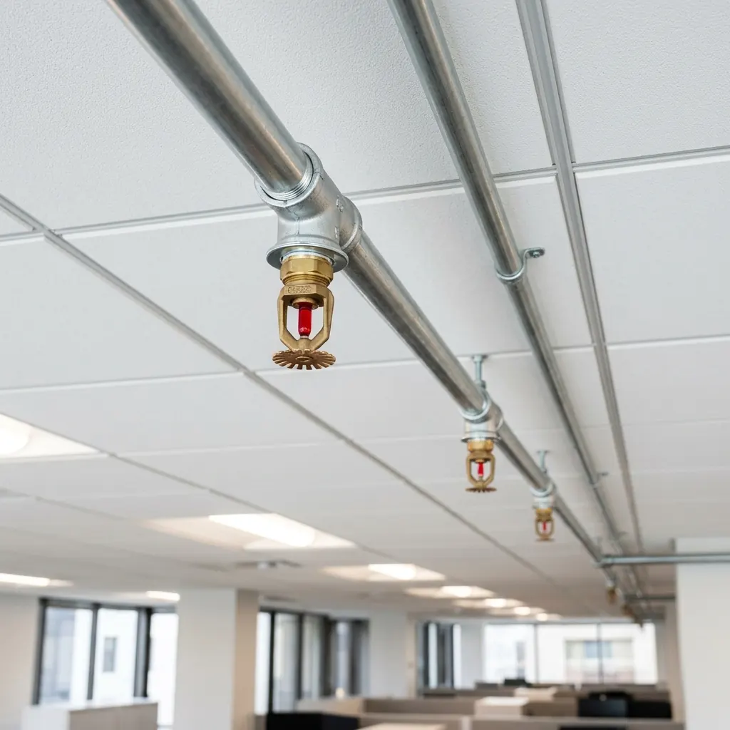 Sprinkler system support for commercial building in UAE
